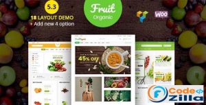Fruit Shop v5.10 - Organic Farm, Natural RTL Responsive WooCommerce WordPress Theme