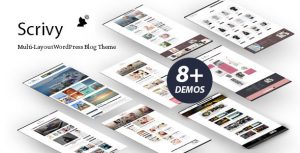 Scrivy - Multi-Layout WordPress Blog Theme Free Download