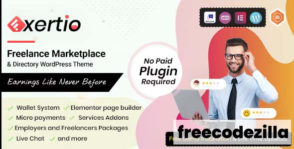 Exertio – Freelance Marketplace WordPress Theme