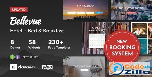 Bellevue - Hotel + Bed and Breakfast Booking Calendar Theme