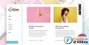 Eskimo - Minimal Personal WordPress Blog Theme Nulled