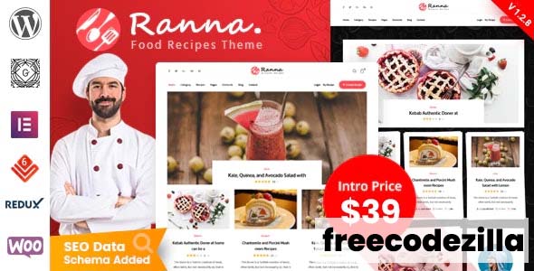 Ranna Nulled - Food & Recipe WordPress Theme