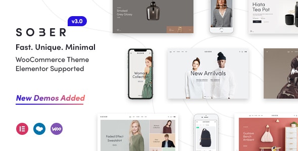 Sober Nulled v3.2.2 - WooCommerce WordPress Theme