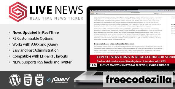 Live News - Real Time News Ticker