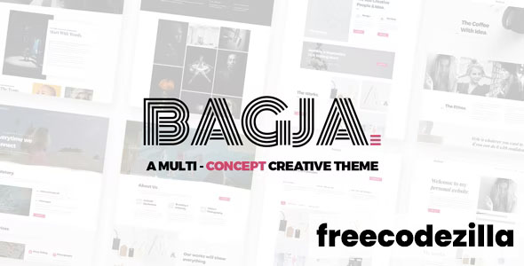 Bagja 1.2.7 Nulled - Responsive Multi Concept Portfolio Theme