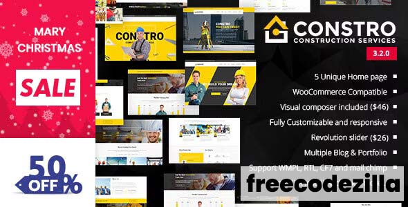Constro 3.1.3.2 [Nulled] - Construction Business WordPress Theme