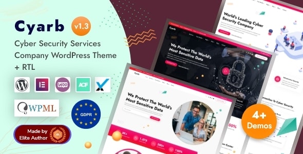 Cyarb 1.3 Nulled - Cyber Security Services Company WordPress Theme