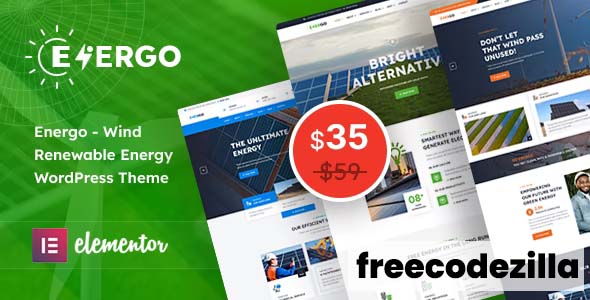 Energo 1.1 Nulled - Wind Renewable Energy WordPress Theme