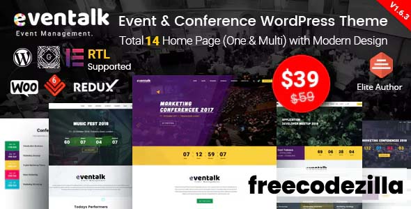 EvnTalk 1.6.9 [Nulled] - Event Conference WordPress Theme