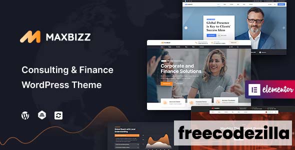 Maxbizz - Consulting & Financial Elementor WordPress Theme