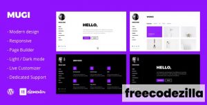 Mugi 1.0.4 Nulled - Personal Portfolio & Resume WordPress Theme