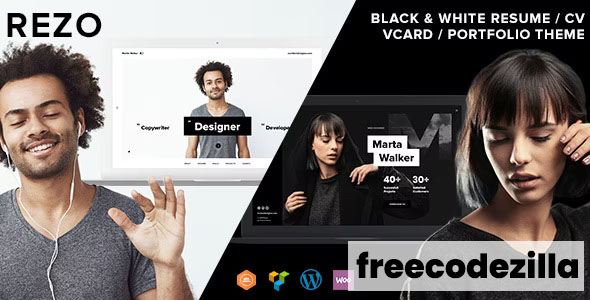 Rezo v1.0.2 Nulled - Resume, vCard, CV WordPress Theme