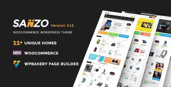 Sanzo v2.1.2 NULLED - Responsive WooCommerce WordPress Theme