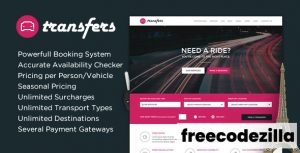 Transfers v1.40 Nulled - Transport and Car Hire WordPress Theme