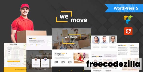 WeMove v1.3 Nulled - Home Moving & Logistic WordPress Theme