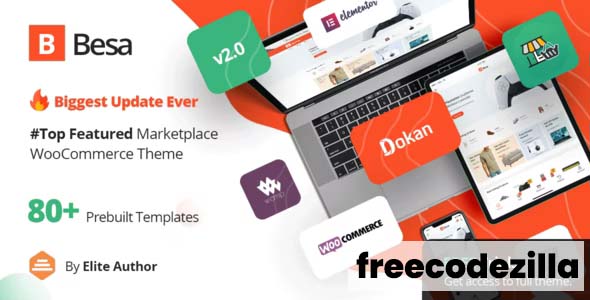 Besa v2.0.9 Nulled - Elementor Marketplace WooCommerce Theme
