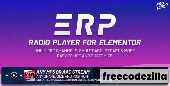Erplayer - Radio Player for Elementor Nulled