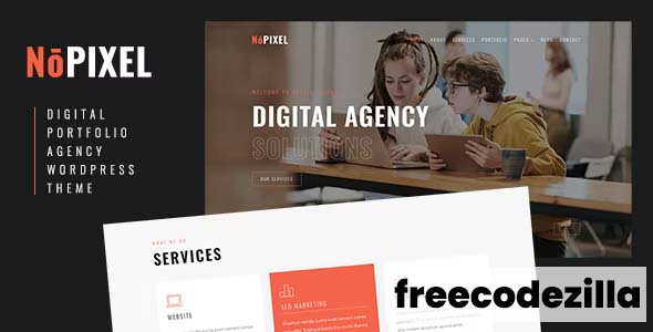NoPixel - Portfolio Agency WordPress Theme Nulled