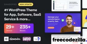 ShadePro - Startup & SaaS WordPress Theme