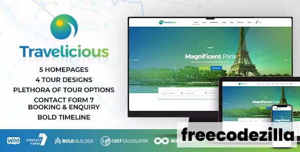 Travelicious - Tour Operator Theme Nulled