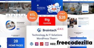 Braintech - Technology & IT Solutions WordPress Theme